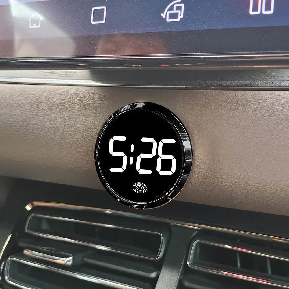 Luminous LED Car Clock – Touch Activated Digital Vehicle Dash Accessory