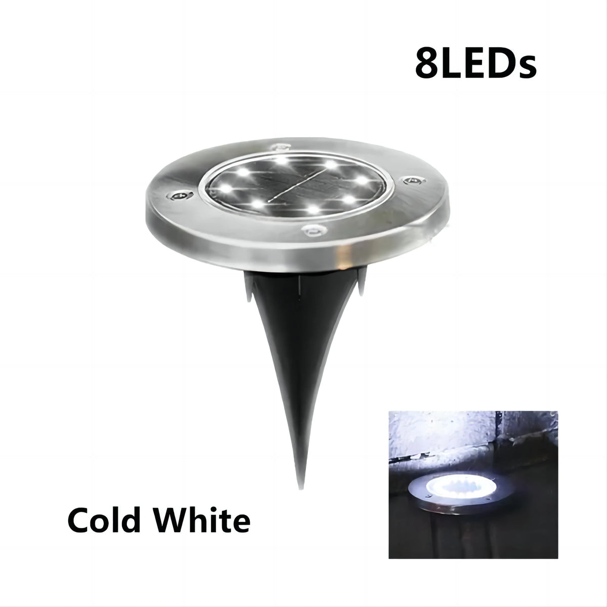 Solar LED Disk Lights – Waterproof Outdoor Landscape Path Lighting for Garden