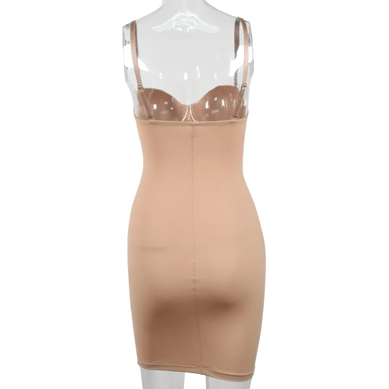 Full Length Shapewear Slip – Nude Tube Dress Body Shaper for Women