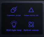 Wired LED Gaming Mouse – Ergonomic Backlit Optical Mouse for PC Desktop Laptop