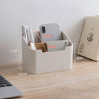 Multi-Function Desk Organizer – Remote and Tissue Storage for Home Office