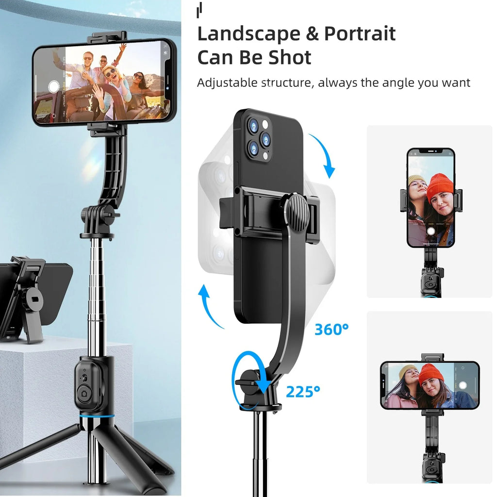 42-Inch Selfie Stick Tripod – Extendable Bluetooth Mount for Travel Vlogging