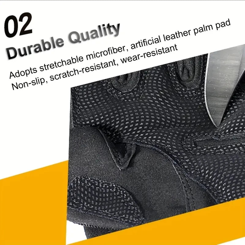 Tactical Fingerless Gloves – Hard Shell Knuckle Protection for Outdoor Sports