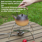 Folding Stainless Steel BBQ Grill – Portable Outdoor Alcohol Stove Rack