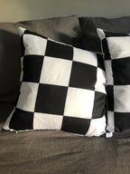 Checkerboard Plaid Cushion Cover – Retro Square Pillowcase for Home Decor
