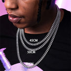 Stainless Steel Cuban Link Chain – 3-7mm Necklace for Men and Women