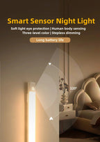 LED Motion Sensor Night Light – Rechargeable Wireless Lamp for Kitchen Bedroom