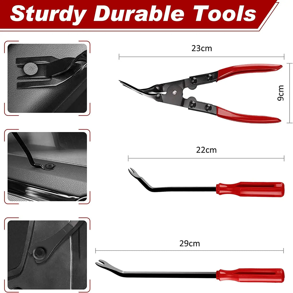 Plastic Trim Removal Tool Kit – Interior Panel Clips Puller for Car Repair