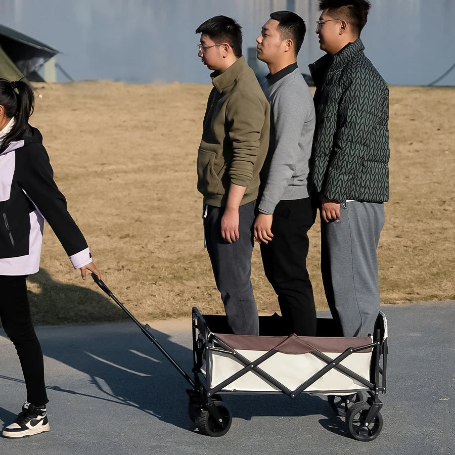 Collapsible Utility Wagon – Heavy Duty Folding Cart for Beach and Camping
