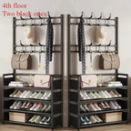 Multi-Layer Shoe Rack – Floor-Standing Organizer for Entryway and Closet Storage