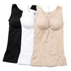 Plus Size Shaper Cami – Built-in Bra Compression Tank for Tummy Control