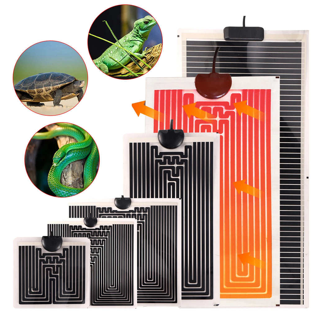 Adjustable Reptile Heat Mat – Thermal Heating Pad for Terrarium Pets