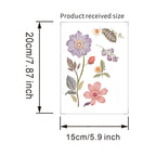 Floral PVC Wall Decal – Removable Waterproof Sticker for Home Decor