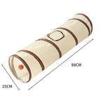 Collapsible Cat Tunnel – Interactive T-Shape Play Tube for Indoor Pet Exercise