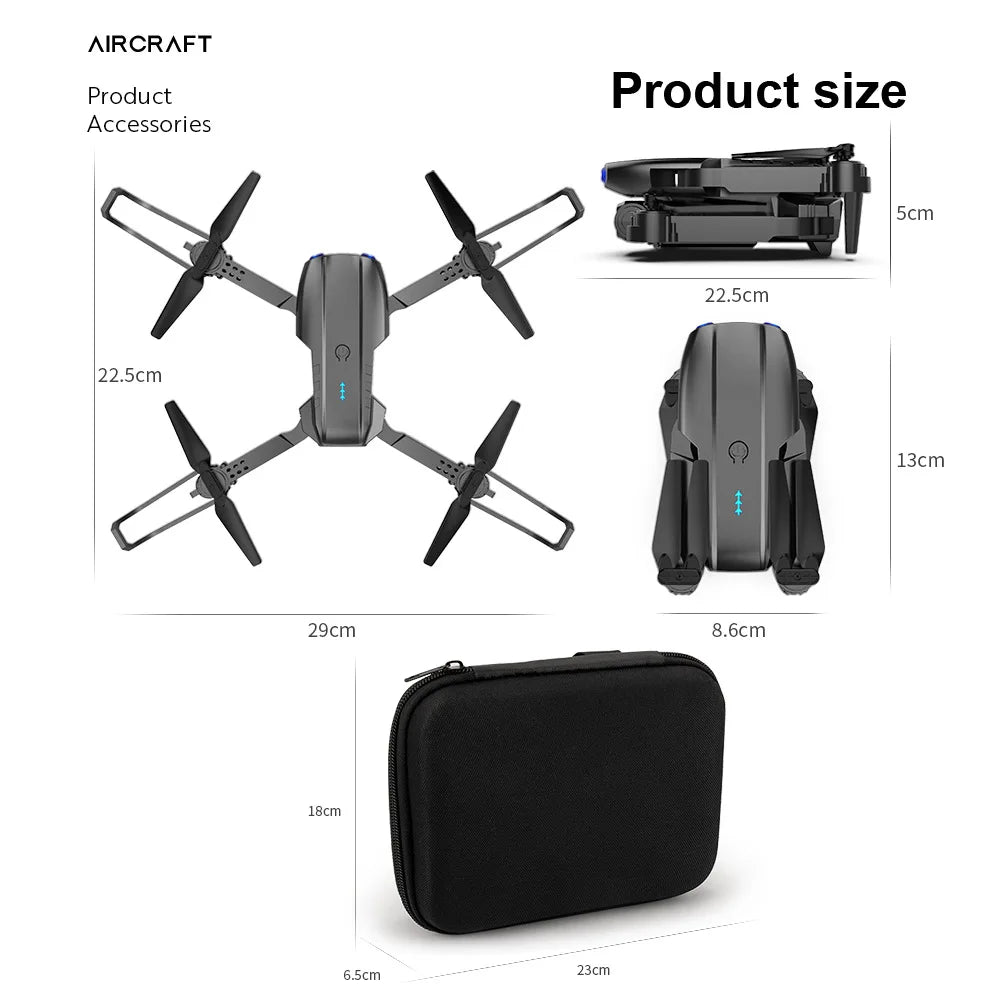 Dual Camera Drone – Obstacle Avoidance Quadcopter for Beginners and Kids