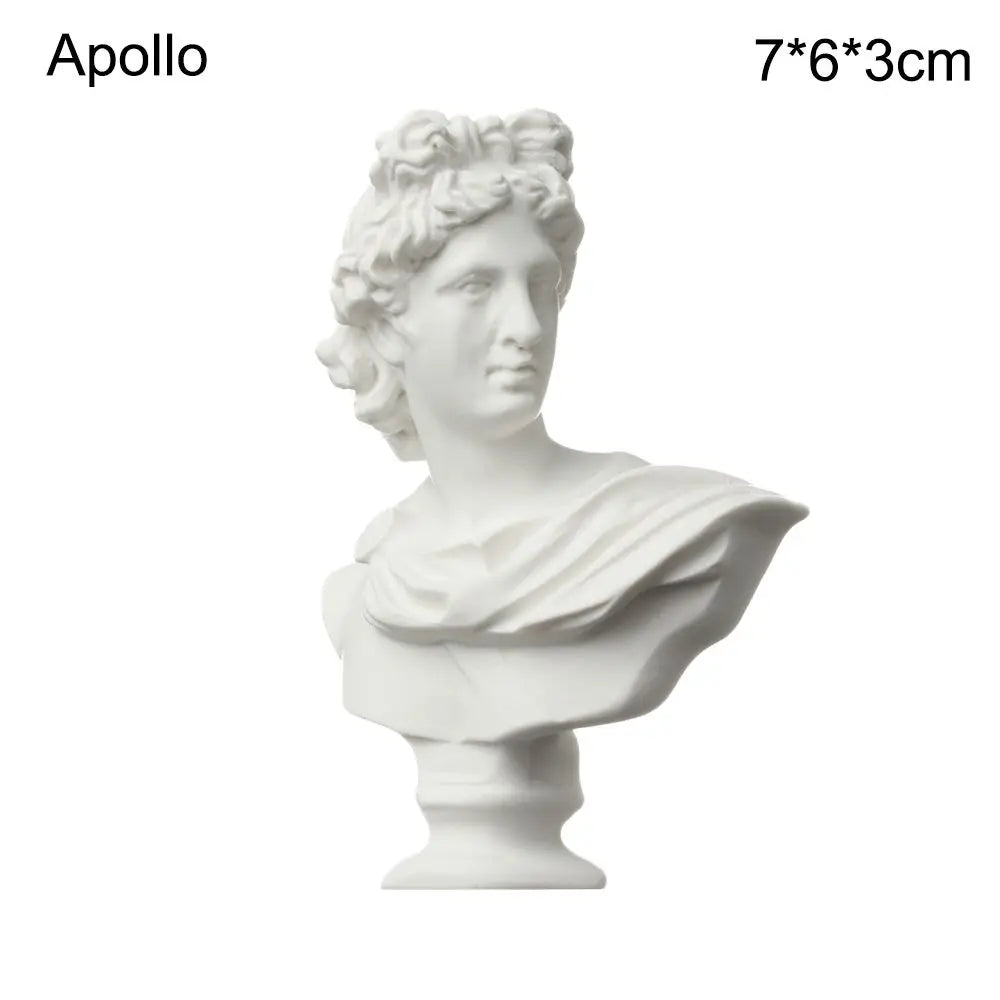 Mini Greek Mythology Bust – Plaster Sculpture for Art Drawing Practice