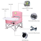 Portable Baby Booster Seat – Folding Dining Chair for Travel and Outdoor Use