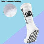 Non-Slip Athletic Soccer Socks – Cushioned Grip for Football and Basketball
