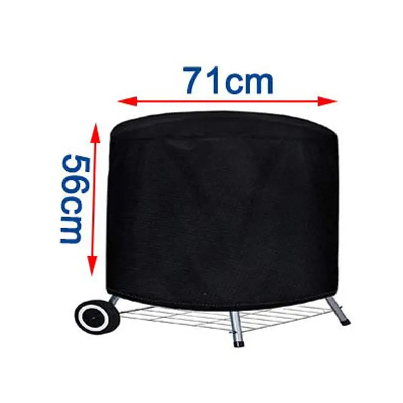 Heavy Duty Waterproof BBQ Cover – Protective Round Grill Shield for Outdoor