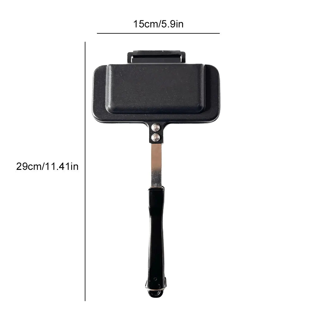 Non-Stick Double-Sided Sandwich Pan – Portable Toast Maker for Camping