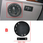 Button Repair Decal Stickers – Interior Dashboard Restoration for VW Touareg