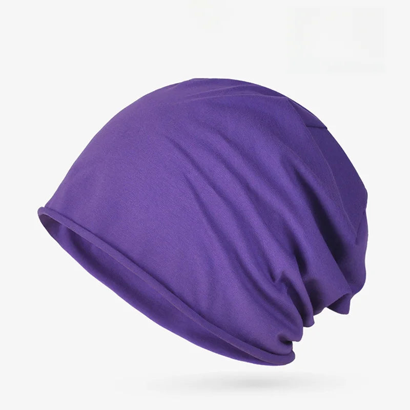 Cotton Sleep Cap – Breathable Unisex Headscarf for Nightwear and Hair Loss