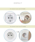 Plastic Electrical Socket Covers – Baby Proofing Outlet Protectors for Child Safety