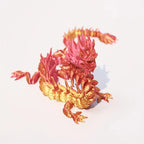 3D Printed Winged Dragon Figurine – Crystal Ornament for Desk Decor Gift