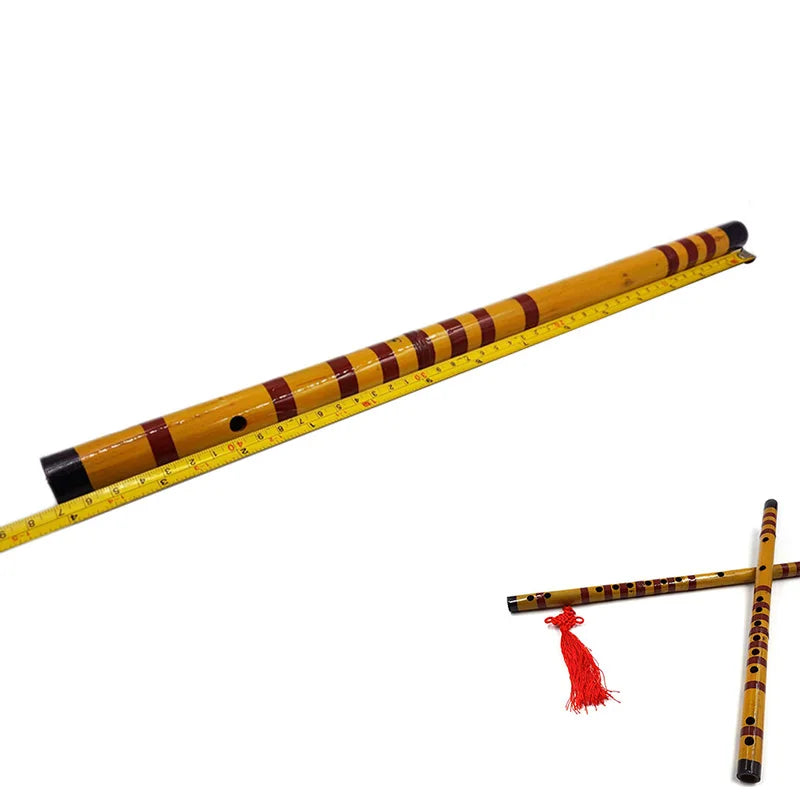 Handmade Bamboo Bansuri Flute – Traditional Wooden Musical Instrument for Decor