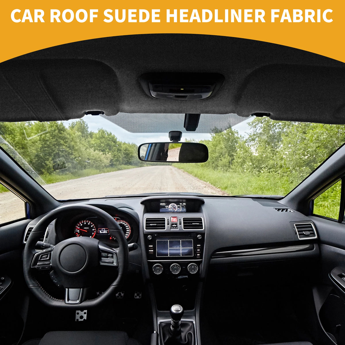 Suede Foam Headliner Fabric – Car Interior Roof Repair Material for Auto