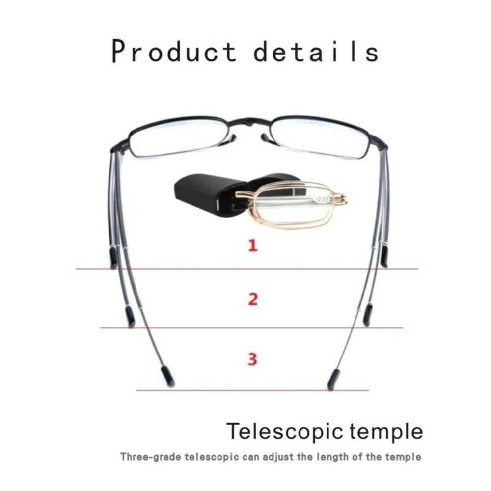 Foldable Anti Blue Light Reading Glasses – Magnified Eyewear for Men and Women