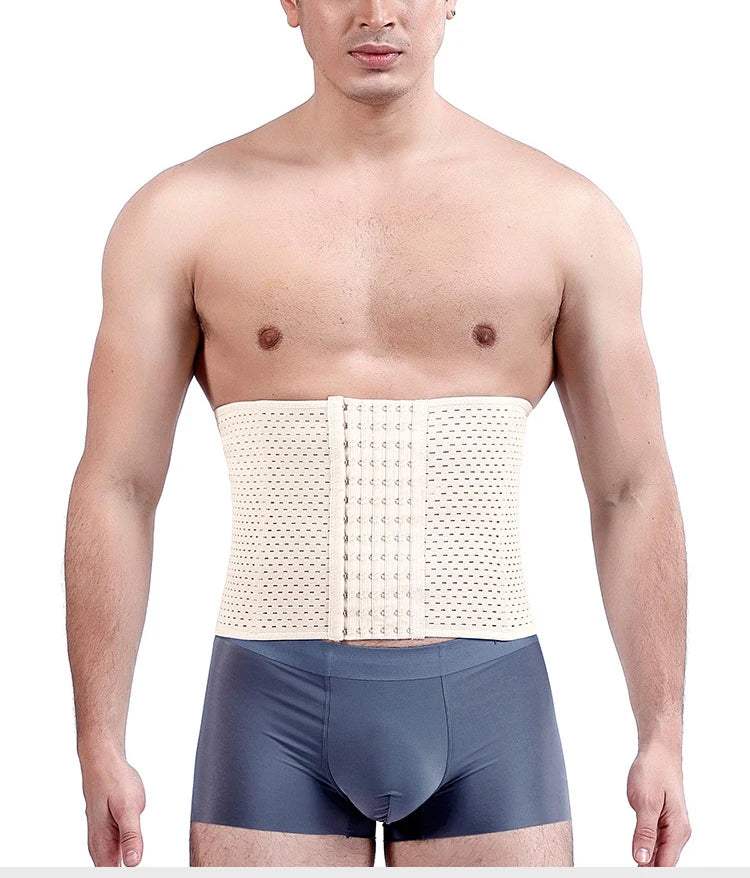 Men Slimming Waist Trainer Belt – Abdominal Compression for Fitness Workout