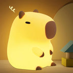 Silicone Capybara Night Light – Rechargeable Animal Bedside Lamp for Kids