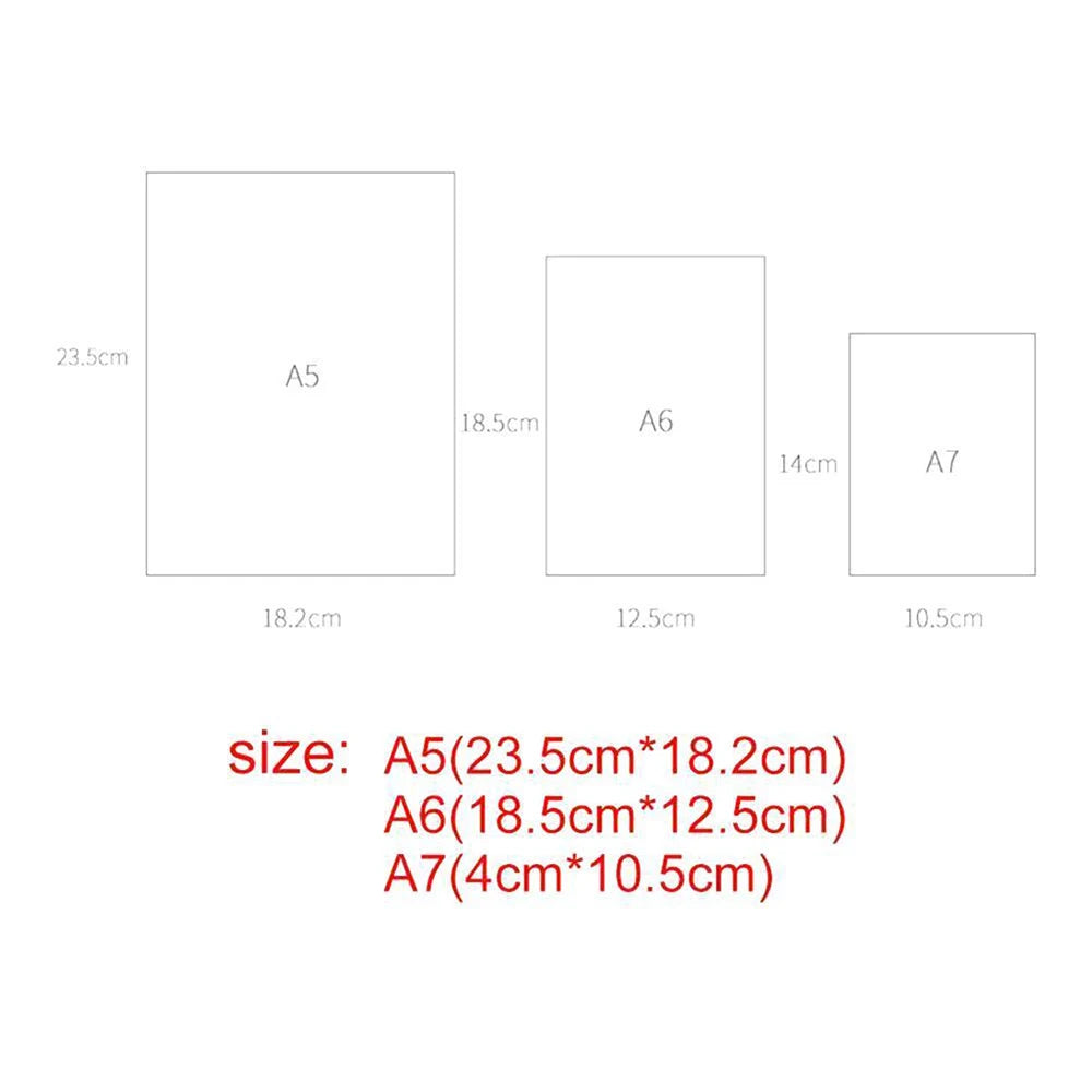 Transparent Loose Leaf Ring Binder – A4-A7 Planner for School and Office