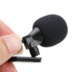 3.5mm External Microphone – Wired Clip-On Mic for Car Audio and Auto Radio