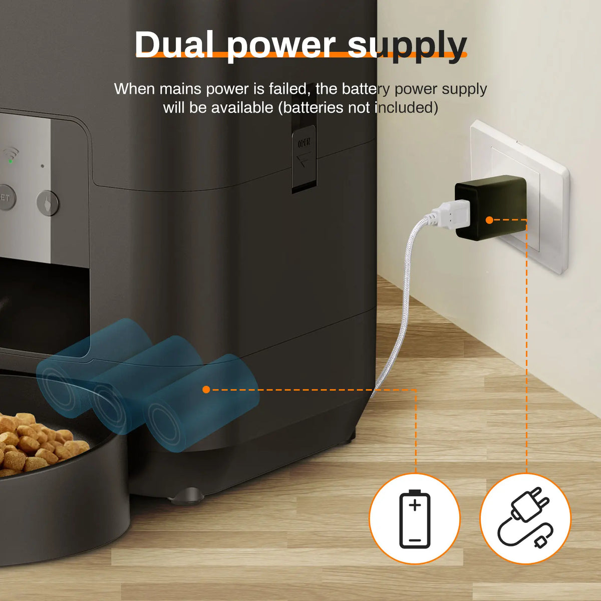 Automatic Pet Feeder – Timed Food Dispenser for Cats and Dogs