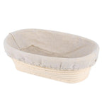 Oval Rattan Proofing Basket – Handmade Dough Rising Bowl for Sourdough Baking
