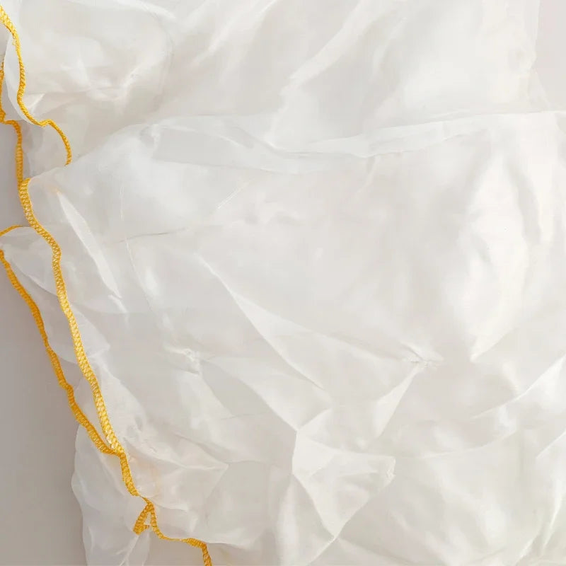 100% Silk Belly Dance Veil – Lightweight Hand Scarf for Performance Props