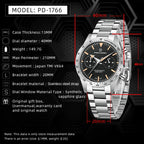 Pagani Design Moon Chronograph – Retro Sports Quartz Watch for Men