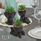 Artificial Aloe Vera Succulent Set – Cartoon PE Pot Plants for Home Decor