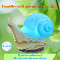 Cute Snail Night Light – Color Changing Bedside Lamp for Kids Room Decor