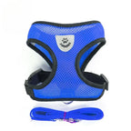 Adjustable Mesh Cat and Dog Harness – Reflective Breathable Vest for Walking