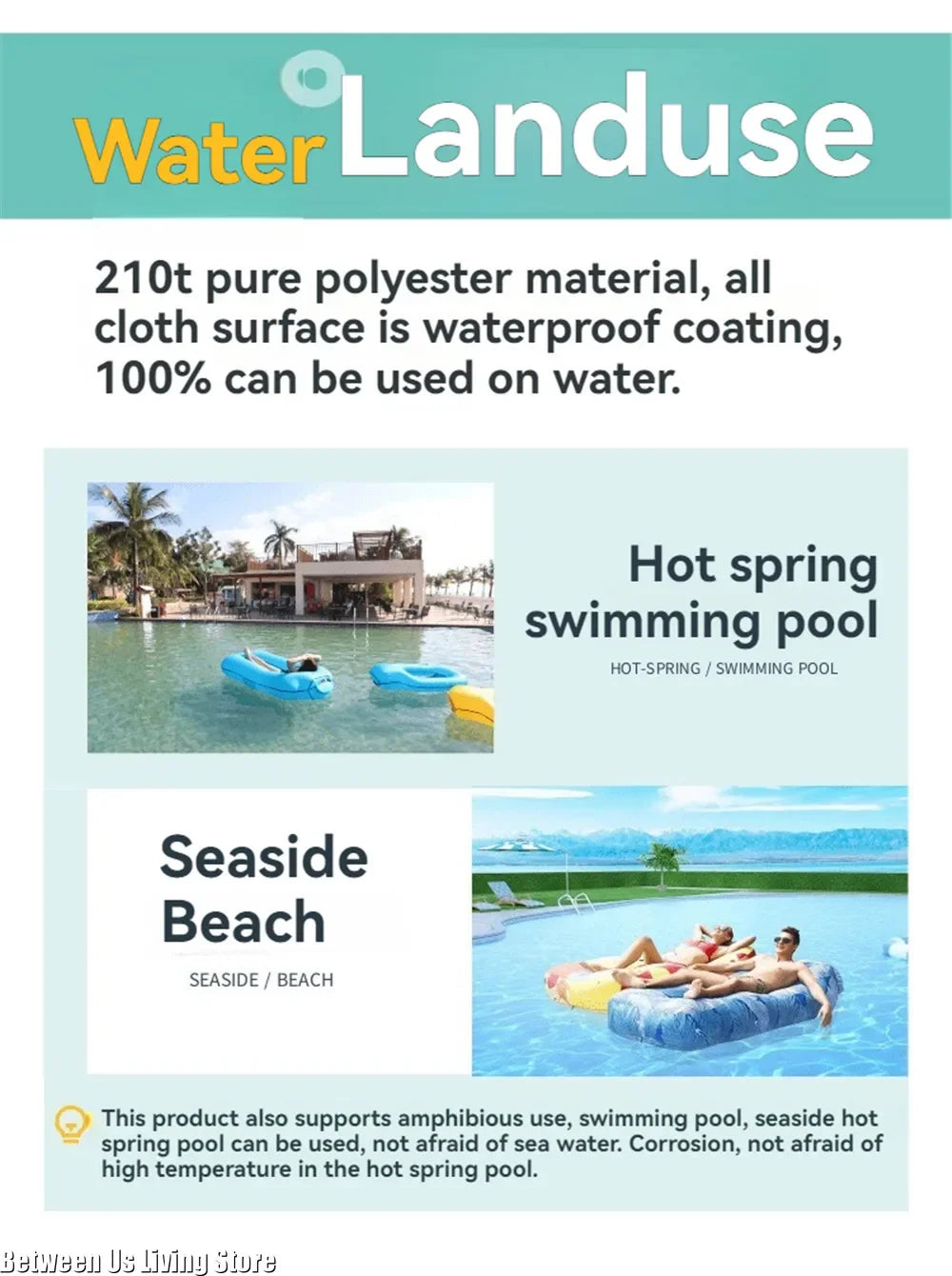 Inflatable Sofa Bed – Extra Wide Non-Roll Air Lounger for Beach and Garden