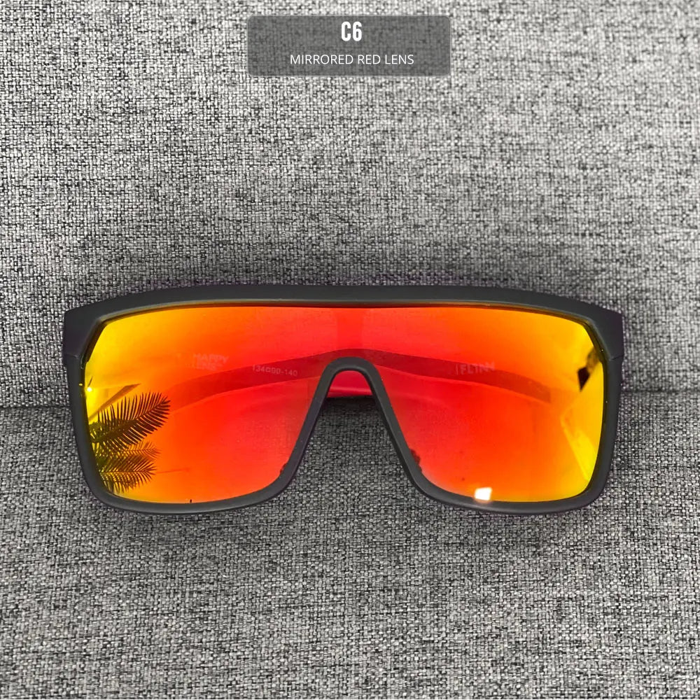 Polarized One Piece Sunglasses – UV400 Protective Eyewear for Driving and Sports