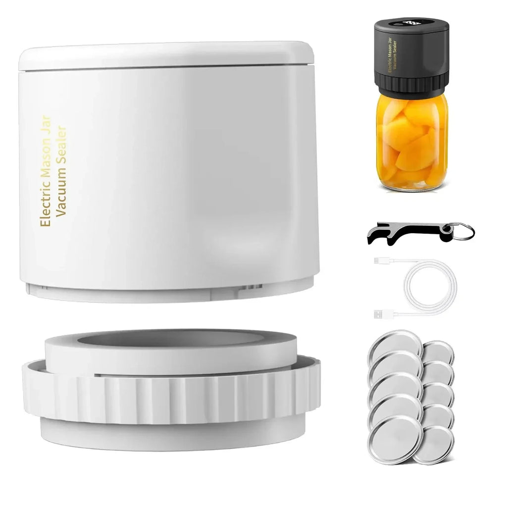 Electric Mason Can Sealer – Portable Vacuum Tool for Kitchen Food Storage