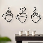 Metal Coffee Wall Art – Rustic Iron Signs for Coffee Shop Decor