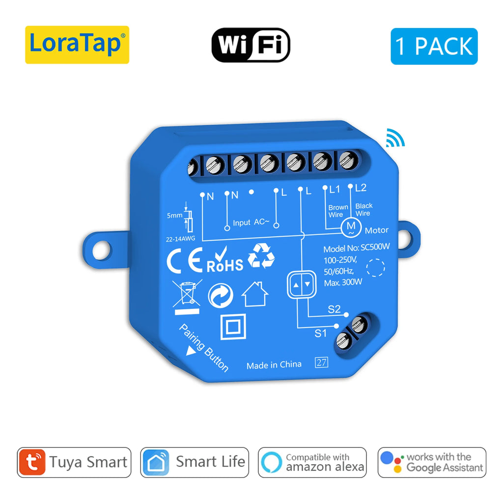Smart Roller Shutter Switch – Voice Control for Automated Home Blinds