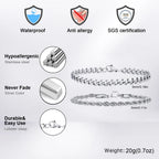 Stainless Steel Chain Bracelet – Men’s Trendy Cuban Link Wristband for Jewelry