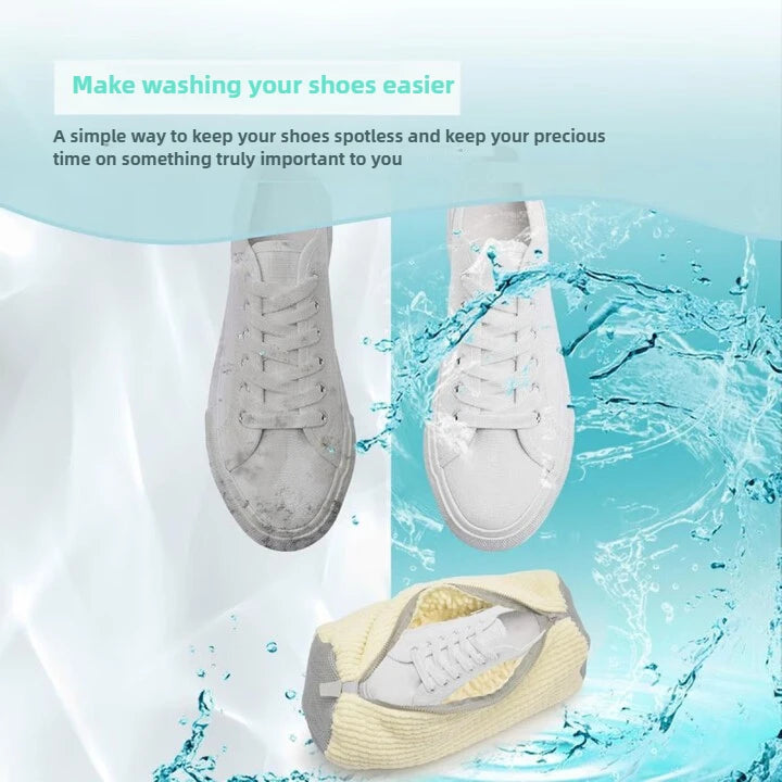 Heavy Duty Mesh Shoe Wash Bag – Protective Sneaker Laundry Carrier for Cleaning