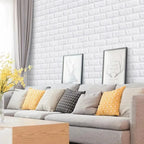 3D Foam Brick Wallpaper – Waterproof Self-Adhesive Wall Decal for Home Decor